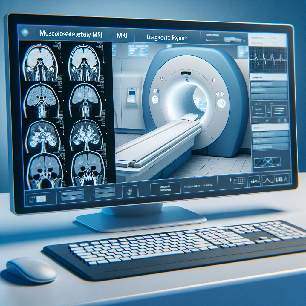 radiology report templates for musculoskeletal MRI